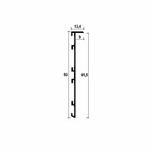 Ukryta listwa przypodłogowa ASP-198 - naturalne (mill finish), 2600 mm