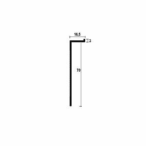 Ukryta listwa przypodłogowa ASP-117 - srebrny anodowany, 2600 mm