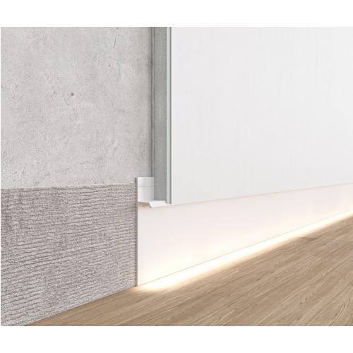 Ukryta listwa przypodłogowa ASP-106 - naturalne (mill finish), 2600 mm