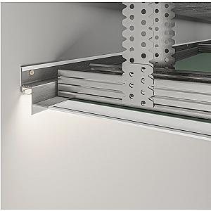 Profil cienia sufitowy z kanałem LED AST-14/9 - czarny, 2500 mm