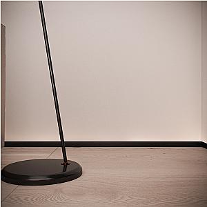 Ukryta listwa przypodłogowa z kanałem LED ASPL-35 - srebrny anodowany, 2500 mm