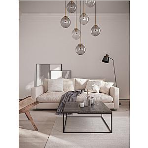 Ukryta listwa przypodłogowa z kanałem LED ASPL-35 - srebrny anodowany, 2500 mm
