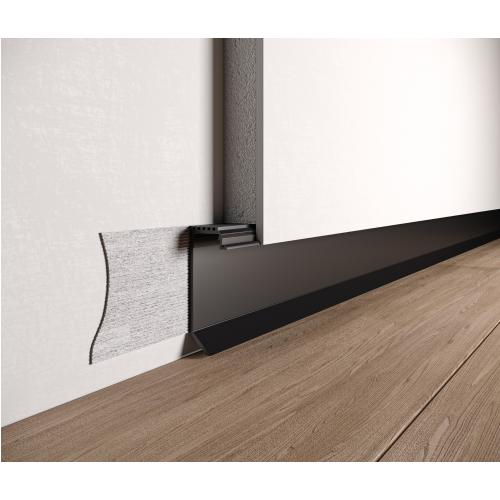 Ukryta listwa przypodłogowa z kanałem LED ASPL-35 - lakier RAL na zamówienie, 2600 mm