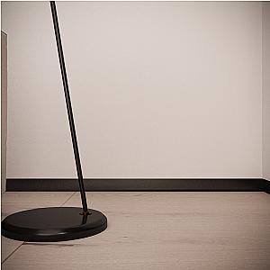Ukryta listwa przypodłogowa z kanałem LED ASPL-60 - srebrny anodowany, 2500 mm