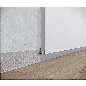 Ukryta listwa przypodłogowa z kanałem LED ASPL-130 - lakier RAL na zamówienie, 2600 mm