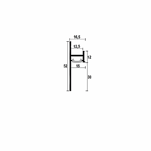 Ukryta listwa przypodłogowa z kanałem LED ASPL-130 - lakier RAL na zamówienie, 2600 mm