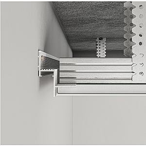 Profil cienia sufitowy z kanałem LED AST-14/9 - biały, 2500 mm