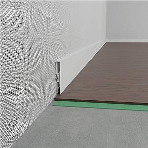 Listwa przypodłogowa prostokątna z kanałem LED PNP-608 - biały, 2600 mm