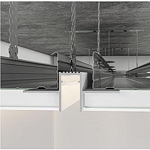 Profil cienia sufitowy z kanałem LED RST-13/12 - czarny, 2500 mm