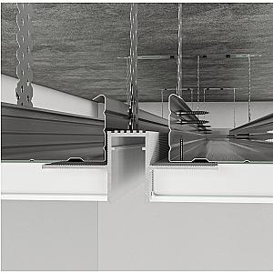 Profil cienia sufitowy z kanałem LED RST-13/12 - biały, 2500 mm