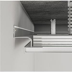 Profil cienia sufitowy z kanałem LED AST-201 - naturalne (mill finish), 2500 mm