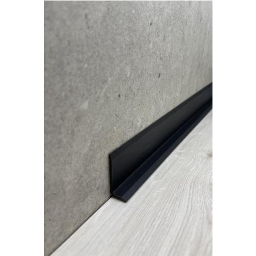 Minilistwa przypodłogowa aluminiowa L – anodowane srebro – 2,7 m WT-40