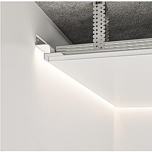 Profil cienia sufitowy z kanałem LED AST-201 - naturalne (mill finish), 2500 mm