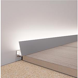 Minilistwa przypodłogowa aluminiowa z LED TIN-18LED – 2,8 m