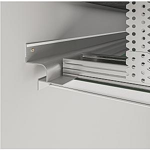 Profil cienia sufitowy z kanałem LED AST-201 - biały, 2500 mm
