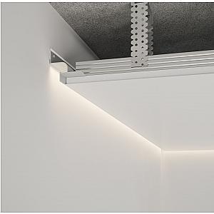 Profil cienia sufitowy z kanałem LED AST-218 - biały, 2500 mm