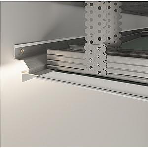 Profil cienia sufitowy z kanałem LED AST-12 - naturalne (mill finish), 2500 mm
