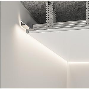 Profil cienia sufitowy z kanałem LED AST-22 - naturalne (mill finish), 2500 mm