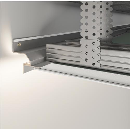 Profil cienia sufitowy z kanałem LED AST-22 - biały, 2500 mm