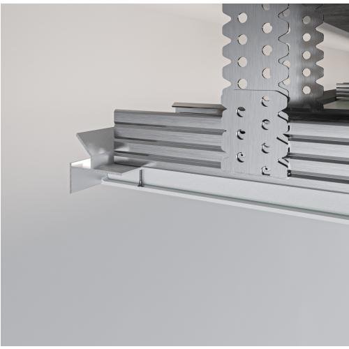 Profil cienia sufitowy z kanałem LED AST-50 - czarny, 2500 mm