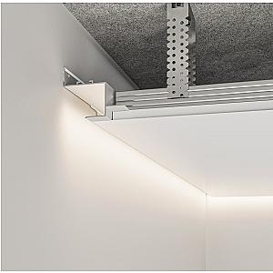 Profil cienia sufitowy z kanałem LED AST-30 - czarny, 2500 mm