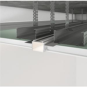 Profil cienia sufitowy z kanałem LED RST-25 - czarny, 3000 mm