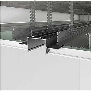 Profil cienia sufitowy z kanałem LED RST-40 - czarny, 3000 mm