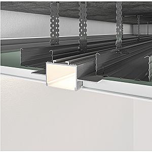 Profil cienia sufitowy z kanałem LED RST-40 - biały, 3000 mm