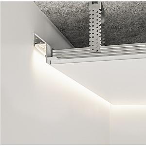 Profil cienia sufitowy z kanałem LED AST-35 - czarny, 3000 mm