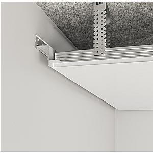 Profil cienia sufitowy z kanałem LED AST-35 - czarny, 3000 mm