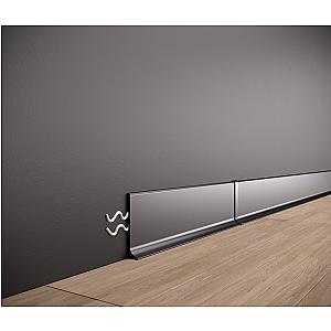 Listwa przypodłogowa aluminiowa ASP-60 - srebrny anodowany, 2500 mm