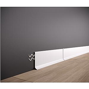 Listwa przypodłogowa aluminiowa ASP-60 - srebrny anodowany, 2500 mm