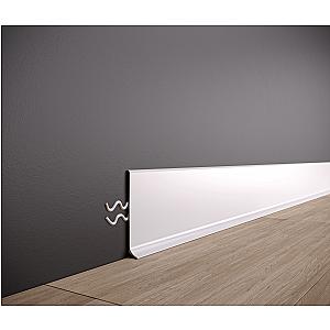 Listwa przypodłogowa aluminiowa ASP-80 - biały, 2600 mm