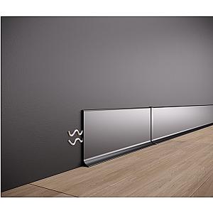 Listwa przypodłogowa aluminiowa ASP-80 - biały, 2600 mm