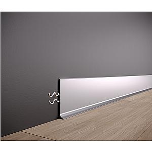 Listwa przypodłogowa aluminiowa ASP-80 - biały, 2600 mm