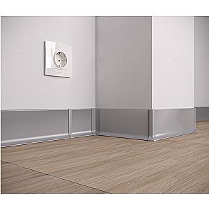 Listwa przypodłogowa aluminiowa ASP-80 - lakier RAL na zamówienie, 2600 mm