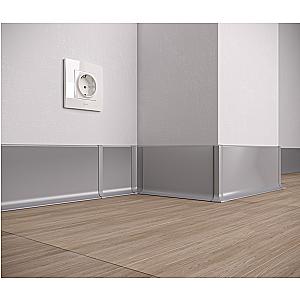 Listwa przypodłogowa aluminiowa ASP-100 - biały, 2600 mm