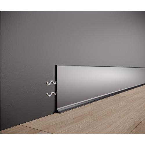 Listwa przypodłogowa aluminiowa ASP-100 - czarny, 2600 mm