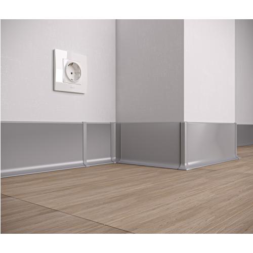 Listwa przypodłogowa aluminiowa ASP-100 - lakier RAL na zamówienie, 2600 mm