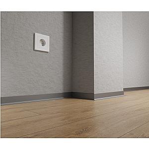 Listwa przypodłogowa natynkowa „Strela” ASP-36 - biały, 2600 mm