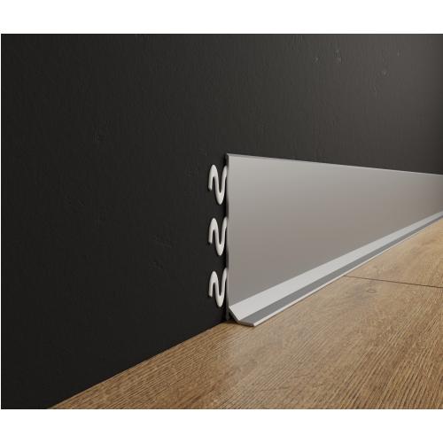 Listwa przypodłogowa natynkowa „Strela” ASP-78 - naturalne (mill finish), 2600 mm