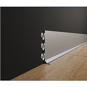 Listwa przypodłogowa natynkowa „Strela” ASP-78 - naturalne (mill finish), 2600 mm