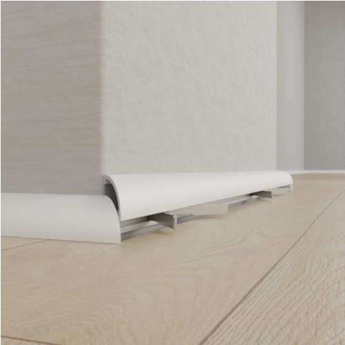 Mini listwa przypodłogowa „TINLINE” MPA-013 - biały, 2600 mm