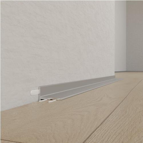 Mini listwa przypodłogowa „TINLINE” MPV-018 - srebrny anodowany, 2600 mm