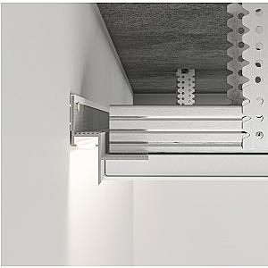 Profil cienia sufitowy z kanałem LED AST-14/12 - naturalne (mill finish), 2500 mm