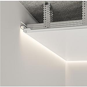 Profil cienia sufitowy z kanałem LED AST-14/12 - czarny, 2500 mm